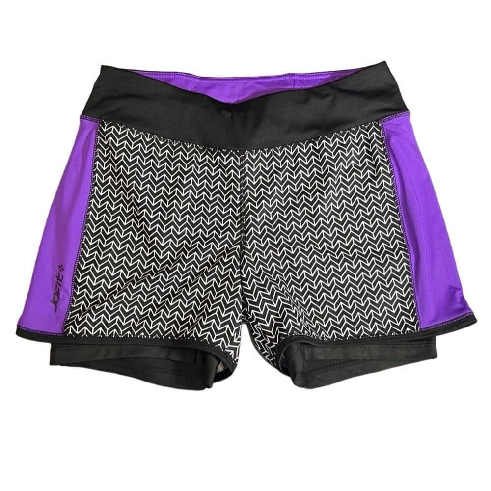 Jofit running shorts black purple size XS